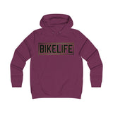 Bike Life Hoodie / Gold and Black Logo - Women's