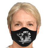 Don't Be A Rat Face Mask - White on Black