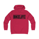 Bike Life Hoodie / Black Logo - Women's