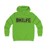Bike Life Hoodie / Gold and Black Logo - Women's