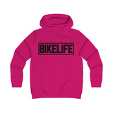 Bike Life Hoodie / Black Logo - Women's
