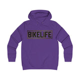 Bike Life Hoodie / Gold and Black Logo - Women's