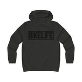 Bike Life Hoodie / Black Logo - Women's