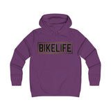 Bike Life Hoodie / Gold and Black Logo - Women's