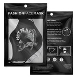 Don't Be A Rat Face Mask - White on Black