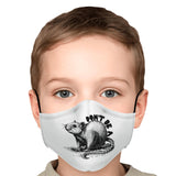 Don't Be A Rat Face Mask - Black on White