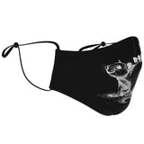 Don't Be A Rat Face Mask - White on Black