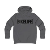Bike Life Hoodie / Black Logo - Women's