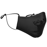 Don't Be A Rat Face Mask - Black on Gray