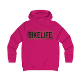 Bike Life Hoodie / Gold and Black Logo - Women's