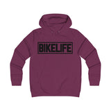 Bike Life Hoodie / Black Logo - Women's