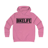Bike Life Hoodie / Black Logo - Women's
