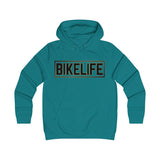 Bike Life Hoodie / Gold and Black Logo - Women's