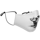 Don't Be A Rat Face Mask - Black on White