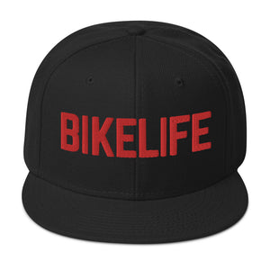 OG Bike Life Unisex Snapback - Red 3D Embrodiery