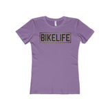 Bike Life T-Shirt / Black and Gold Logo - Boyfriend Cut