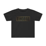 Bike Life T-Shirt / Gold and Black Logo - Youth