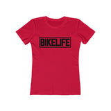 Bike Life T-Shirt / Black Logo - Boyfriend Cut