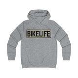 Bike Life Hoodie / Gold and Black Logo - Women's