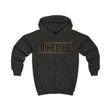 Bike Life Hoodie / Gold and Black Logo - Youth