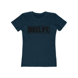 Bike Life T-Shirt / Black Logo - Boyfriend Cut